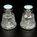 Large Pair of Guilloche Enamel and Silver/Crystal - 5