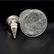 Large Pair of Guilloche Enamel and Silver/Crystal - 6