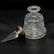 Large Pair of Guilloche Enamel and Silver/Crystal - 7