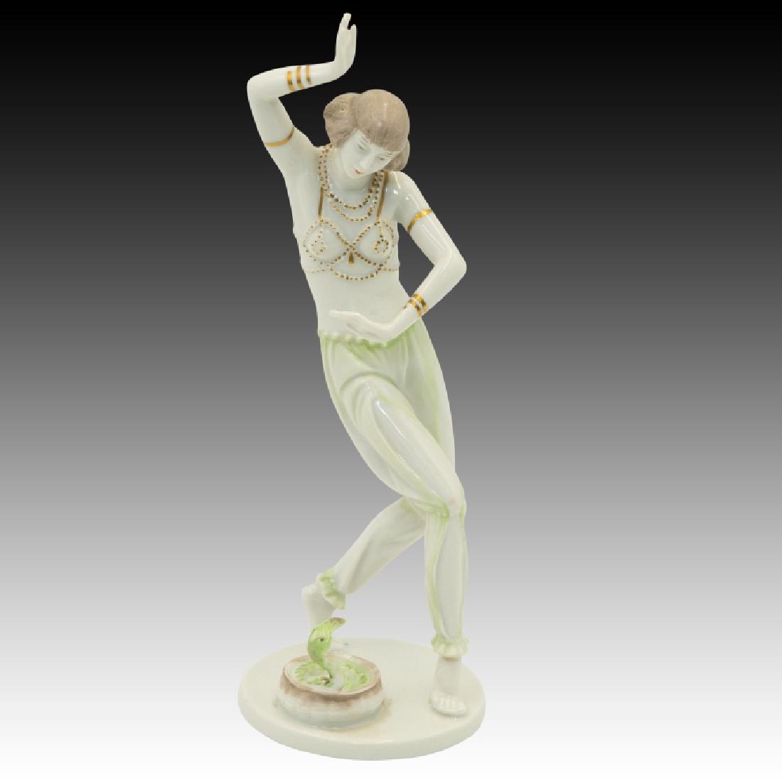 Rosenthal Art Deco Dancing Girl with Cobra Snake (1 of 5)
