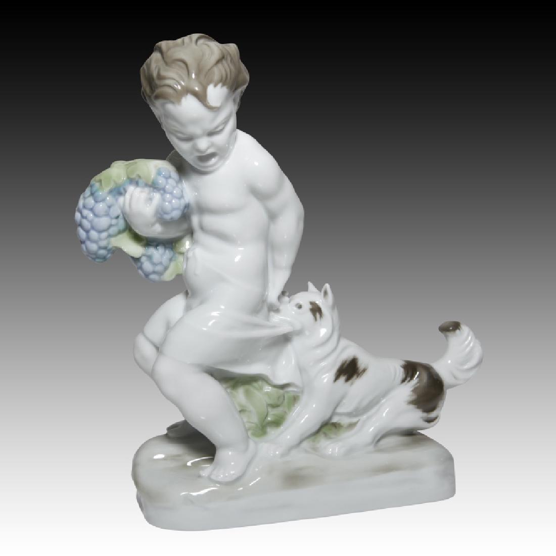 Rosenthal Figurine of Boy and His Dog (1 of 3)