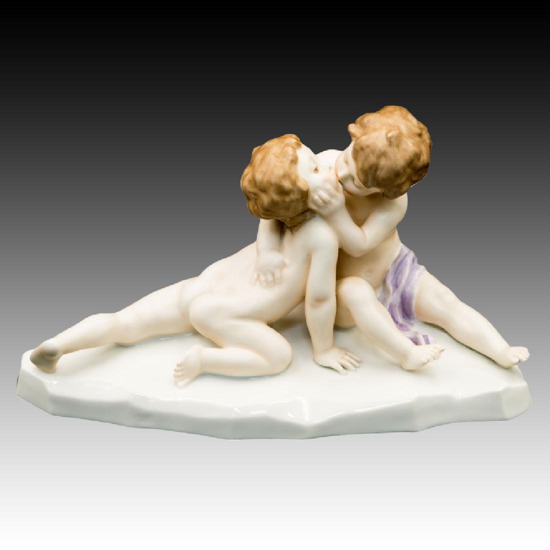 Rosenthal Figurine with Two Cherubs (1 of 6)