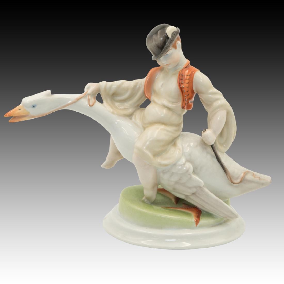 Herend Boy Riding Goose #5515/2 (1 of 5)