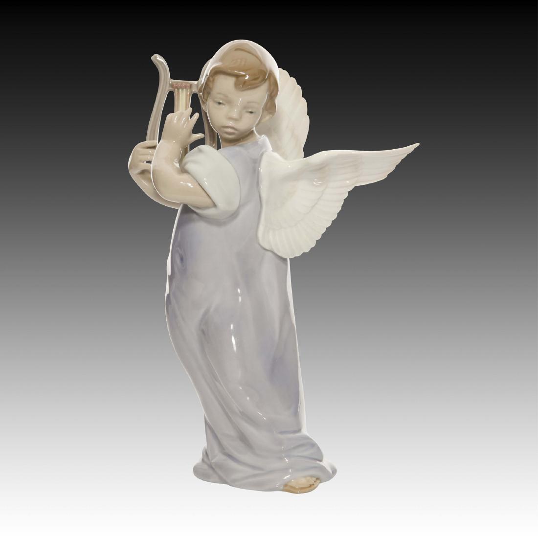 Lladro Angel with Lute Figurine 5493 Retired 1993 (1 of 3)