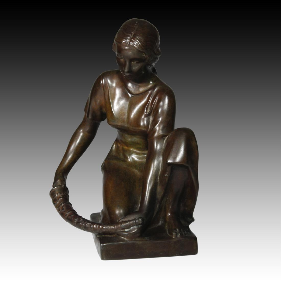 Just Andersen (Danish, 1884-1943) Bronze Sculpture (1 of 3)