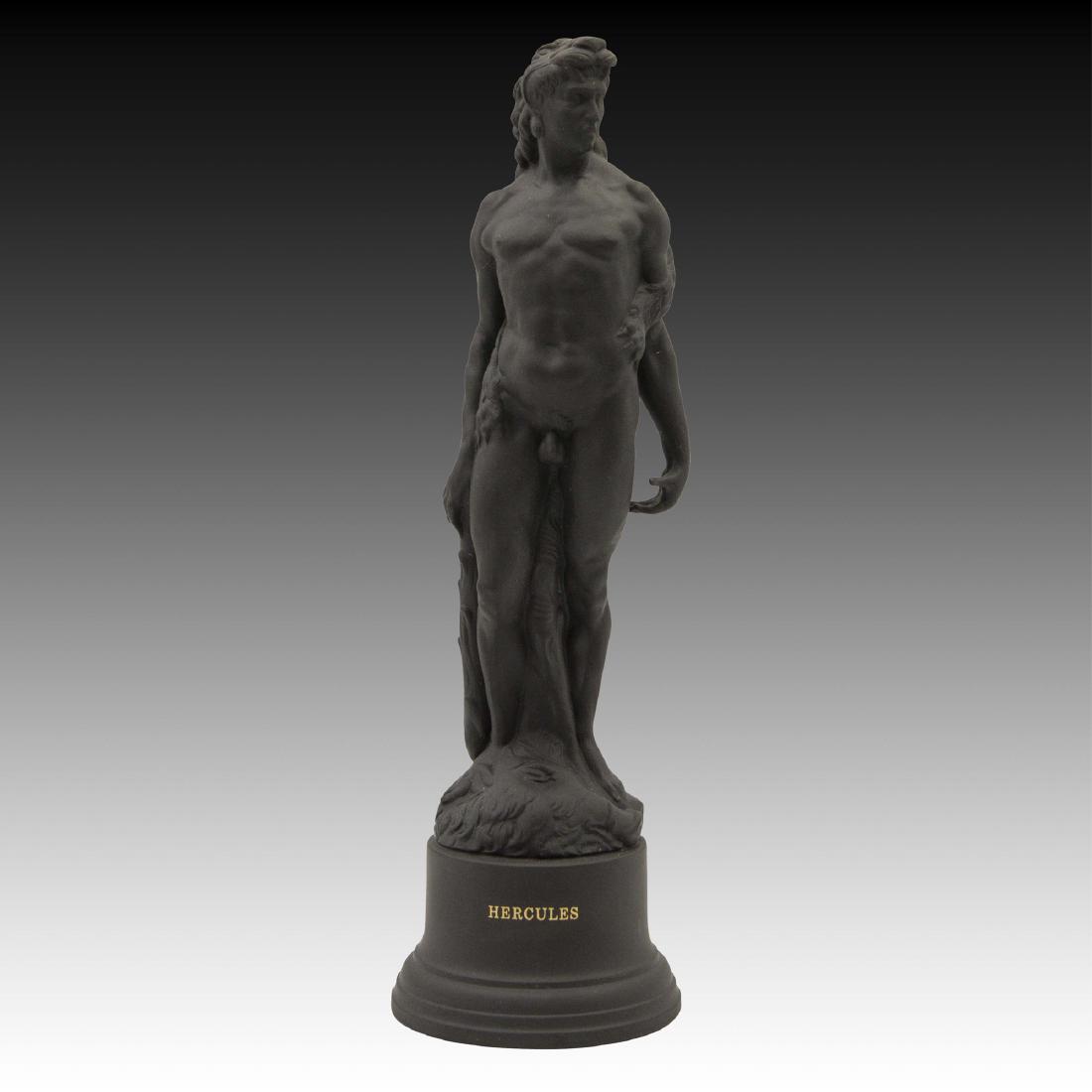 Wedgwood Black Basalt Hercules Figurine (1 of 4)