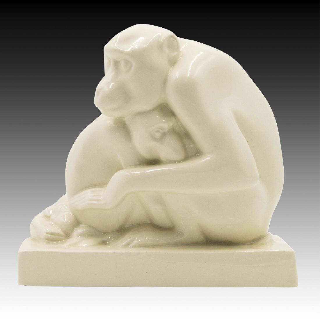 Wedgwood Monkeys White Sculpture by John Skeaping (1 of 4)