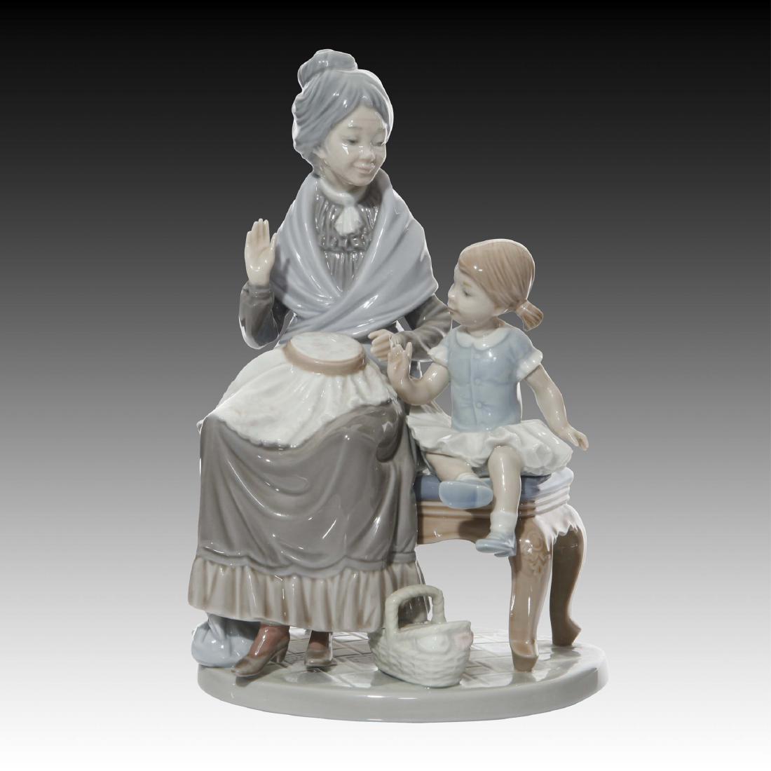Lladro  Visit With Granny Figure 5305 Retired 1994 (1 of 3)