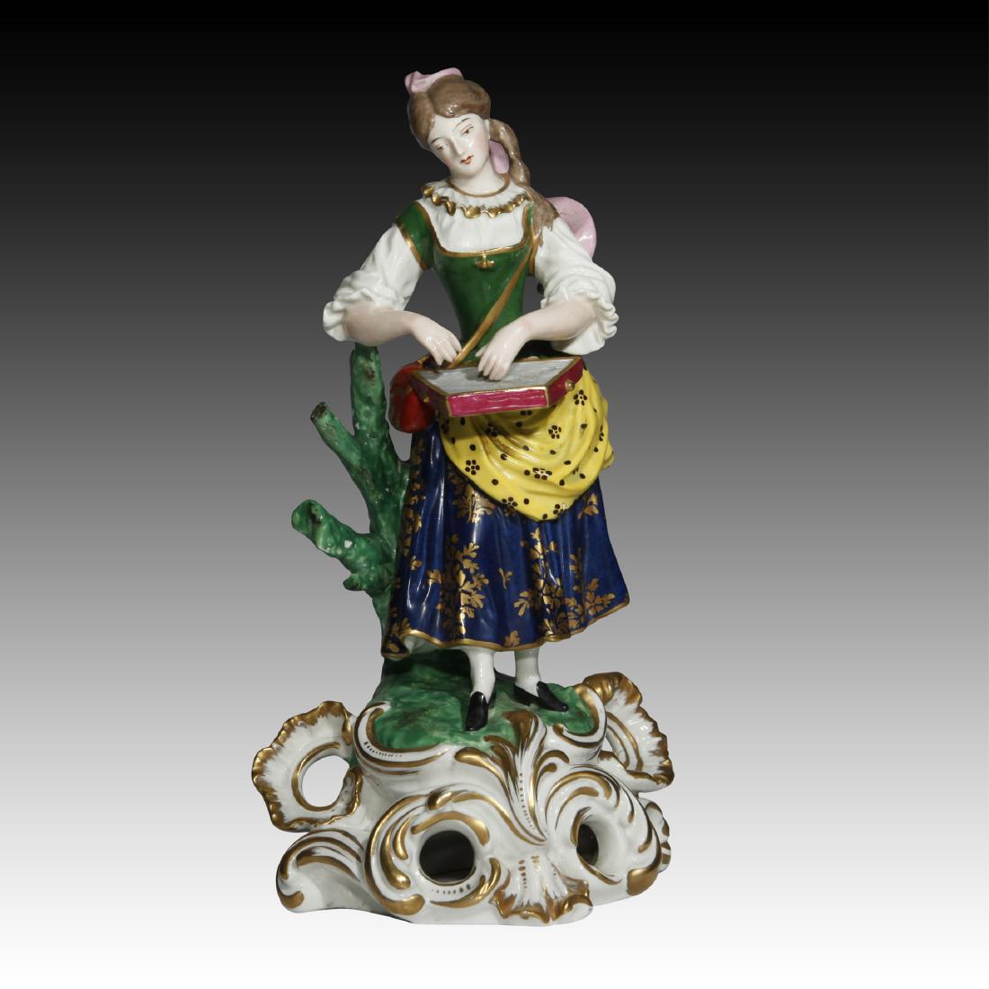 Continental French Porcelain De Paris Female Figurine (1 of 3)