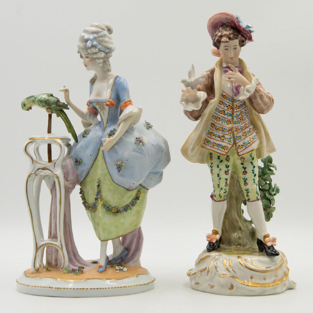 Group of 2 Antique Capodimonte Porcelain Figurines (1 of 8)