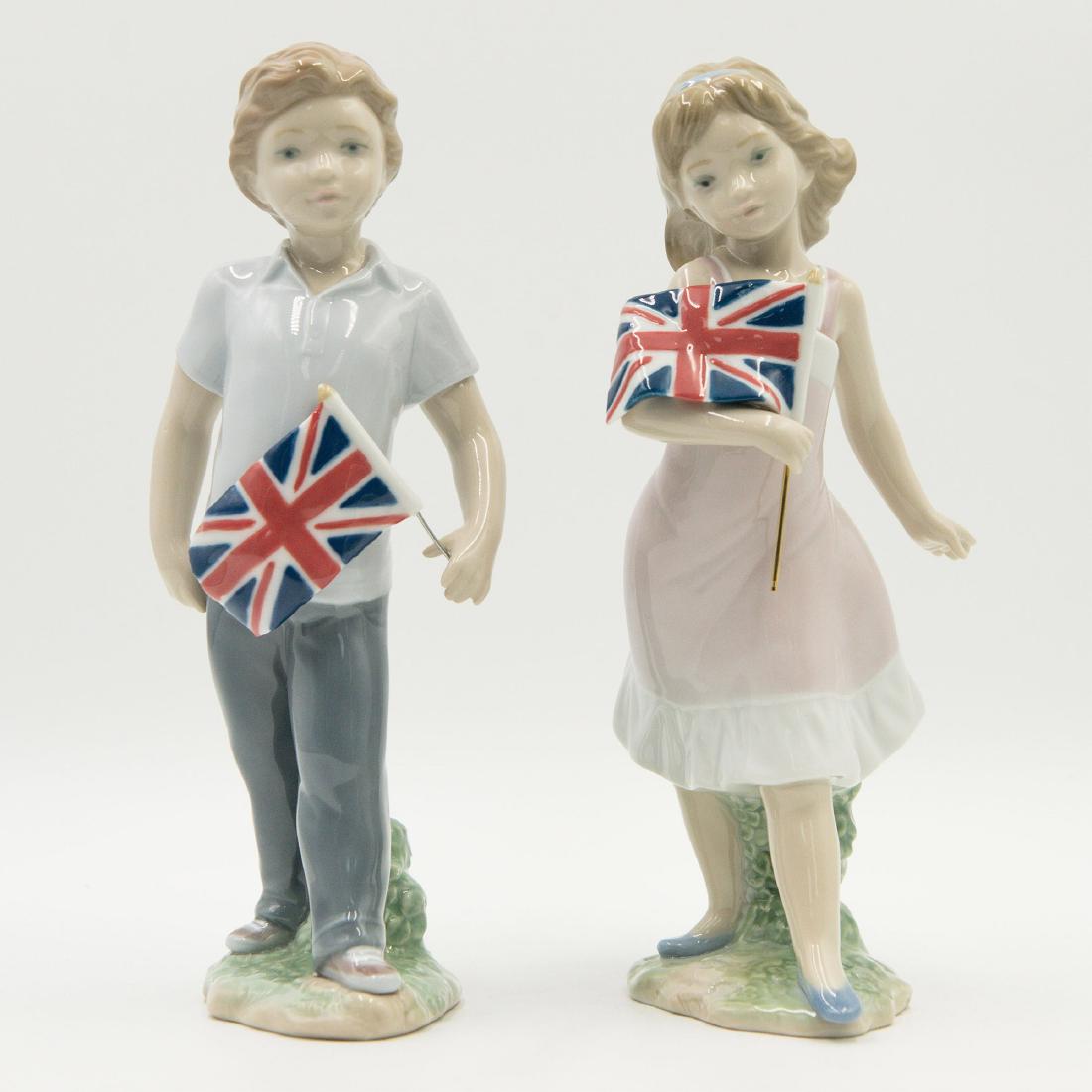 Pair of Lladro Proud of Their Kingdom Boy and Girl (1 of 3)