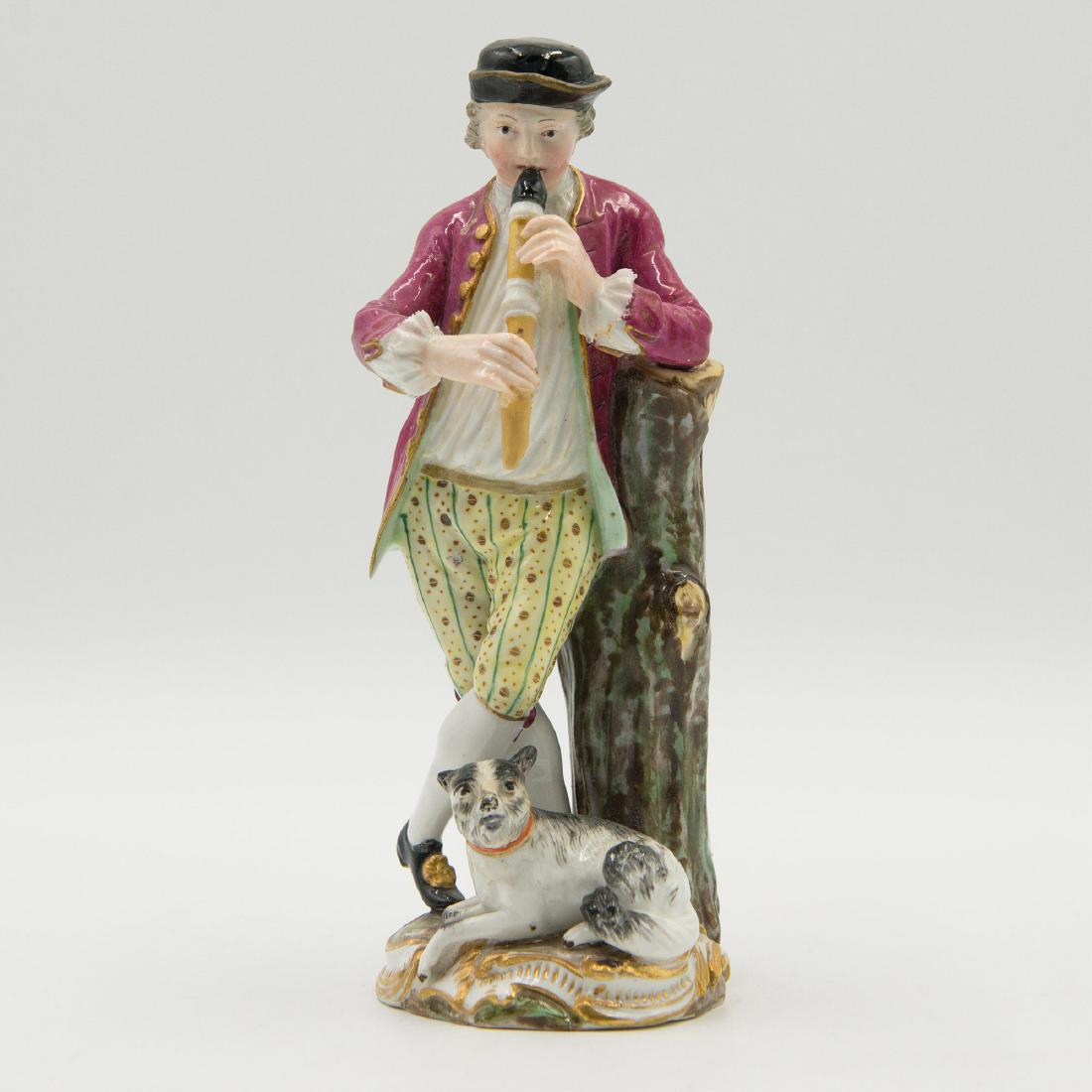 Meissen Porcelain Group Figurine Man with Dog (1 of 3)