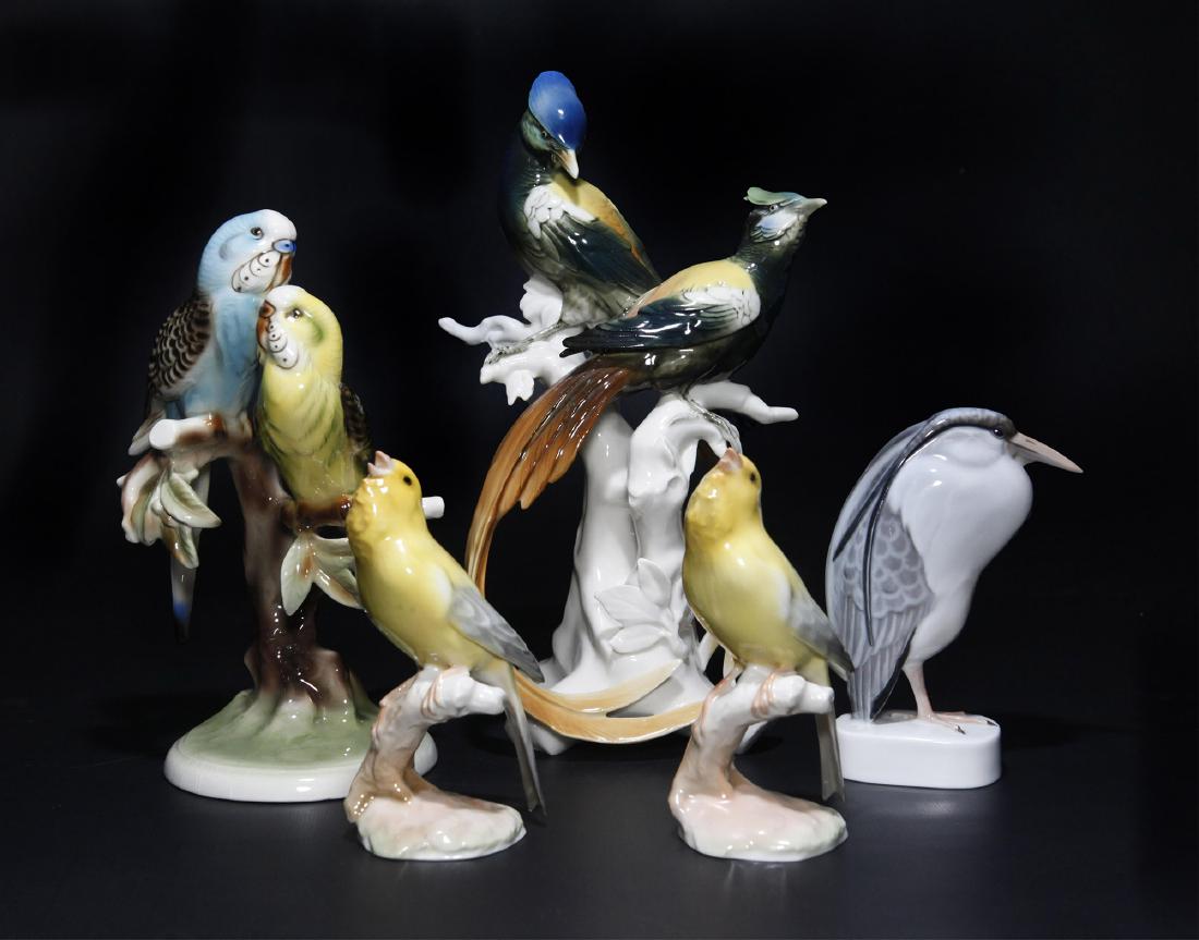 Group 5 Bird Figurines Rosenthal Hutschenreuther (1 of 10)
