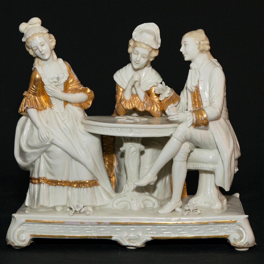 Dresden German Porcelain Group Colonial Figurine (1 of 6)