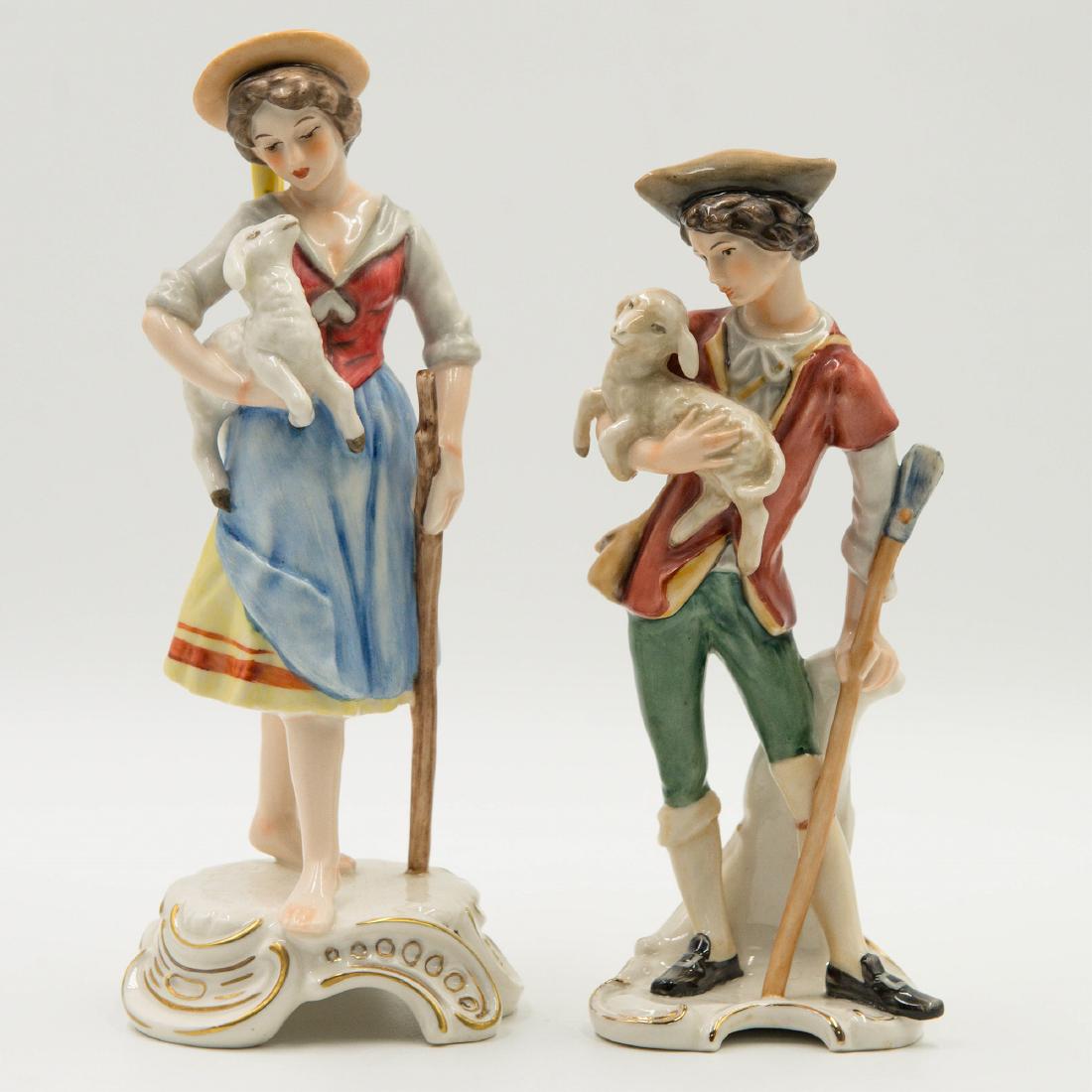 Pair of Goebel Porcelain Figurines West Germany (1 of 7)