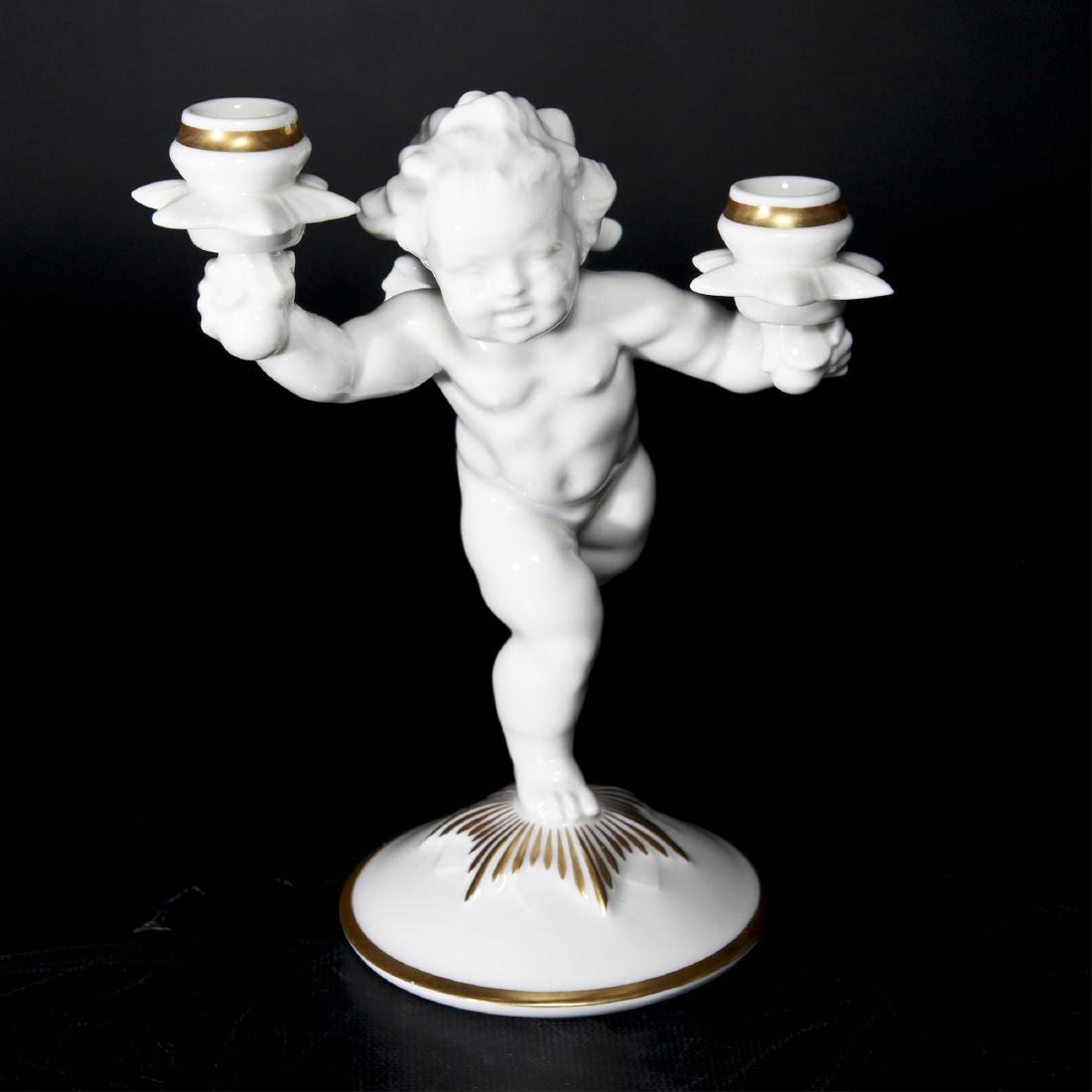 Hutschenreuther Porcelain Cherub Candlestick (1 of 4)