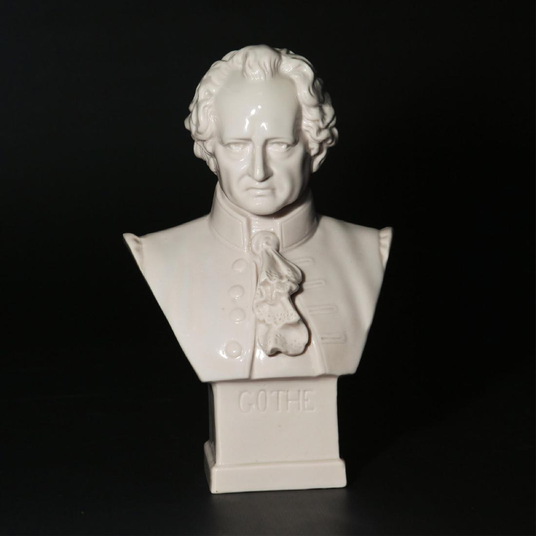 Hertwig Katzhutte German Porcelain Bust of Goethe (1 of 4)