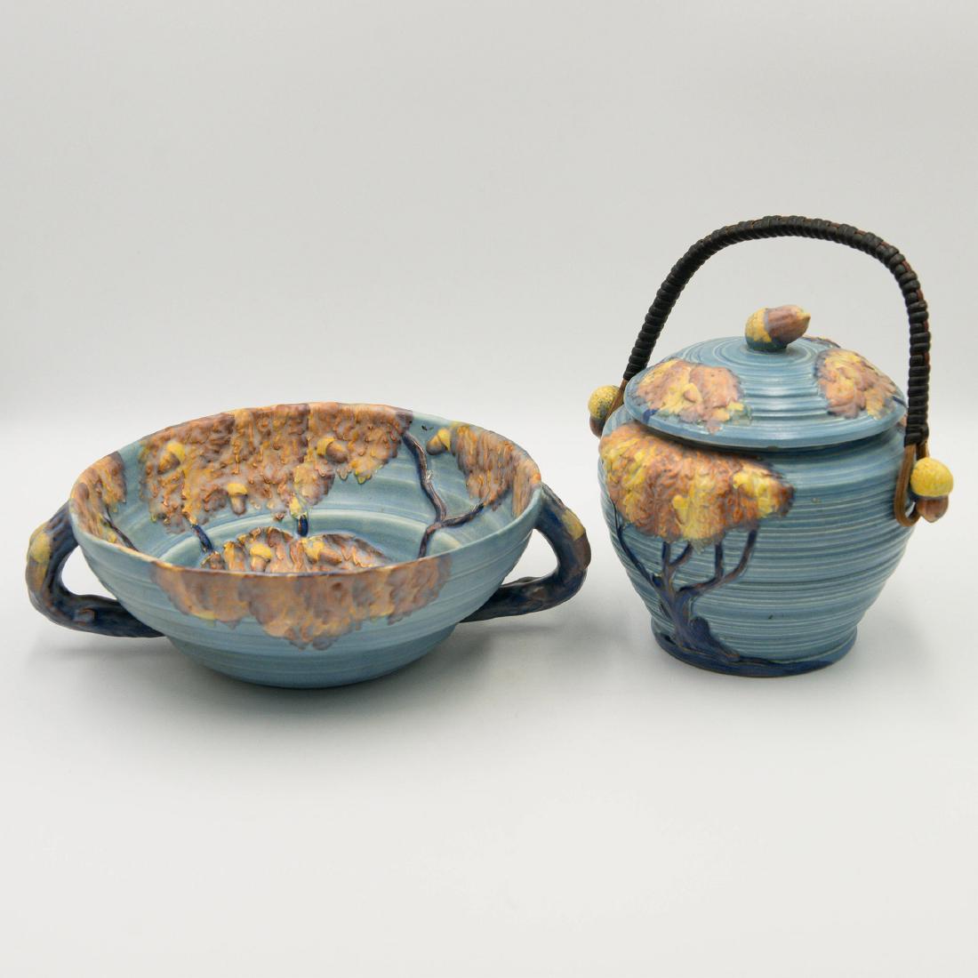 Pair of Carlton Ware England Pottery Bowl Barrel (1 of 5)