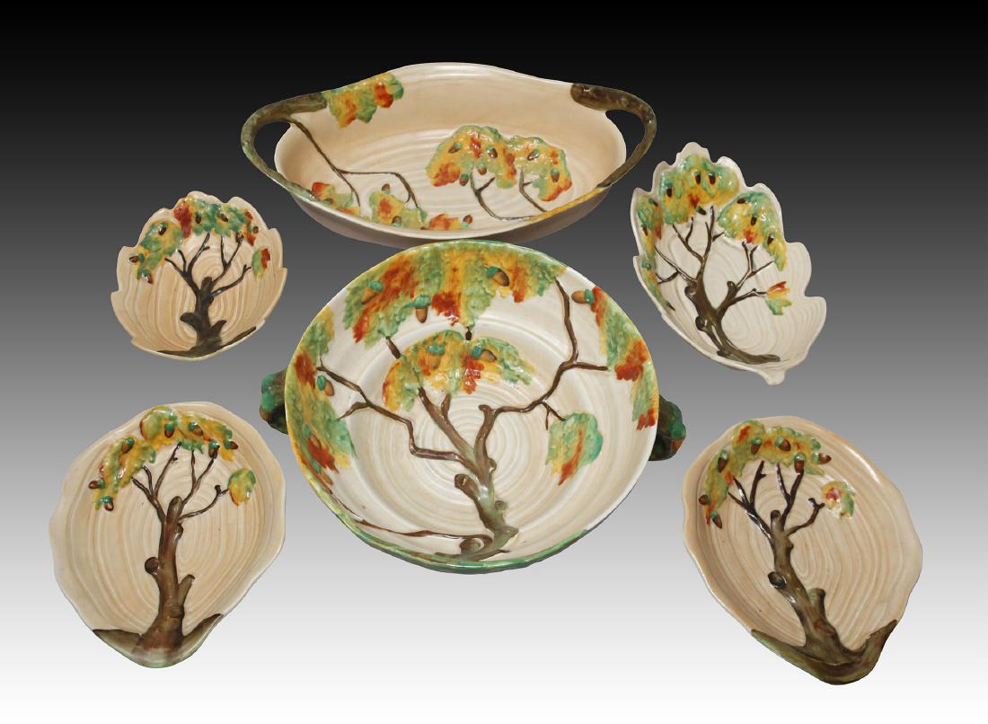 Set of 6 Carlton ware England Serving Bowl Plate (1 of 7)