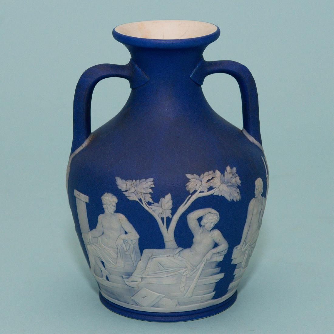 Wedgwood Dark Blue Jasper Dip Portland Vase