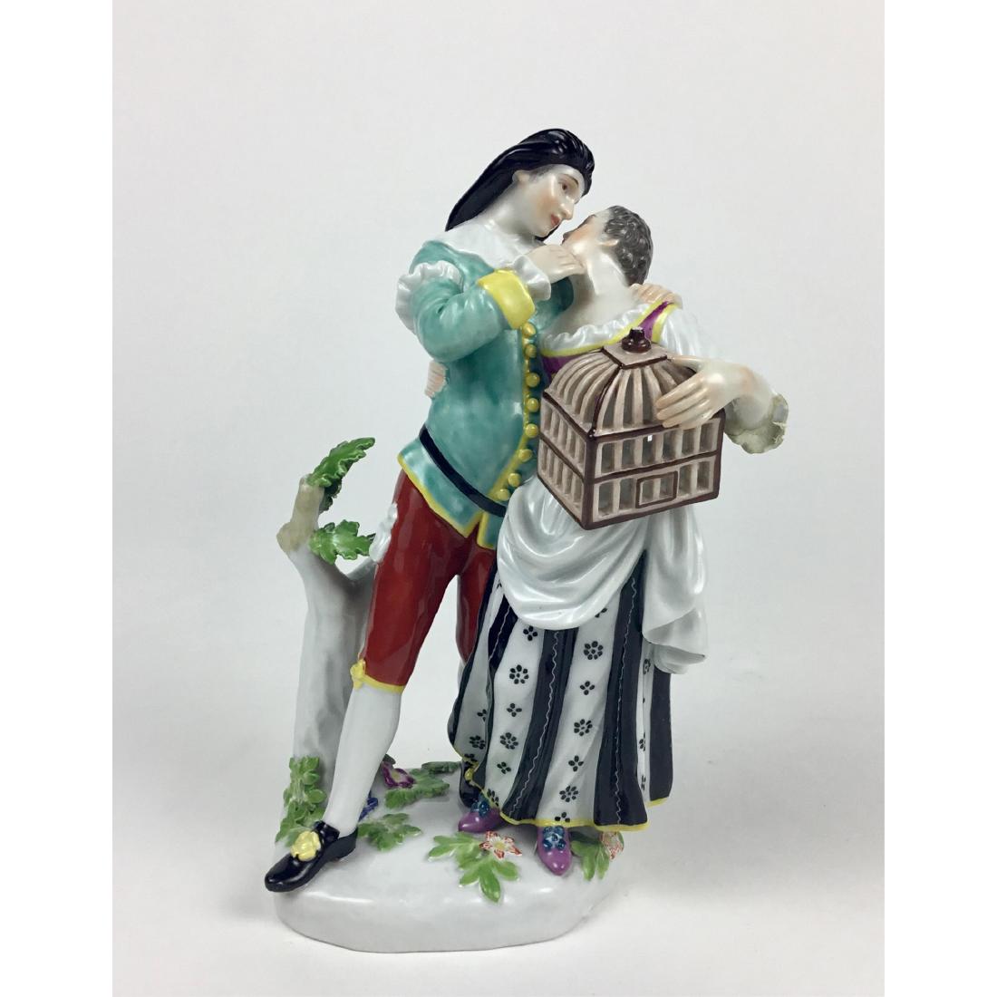 Meissen Couple with Bird Cage Group Figurine (1 of 6)