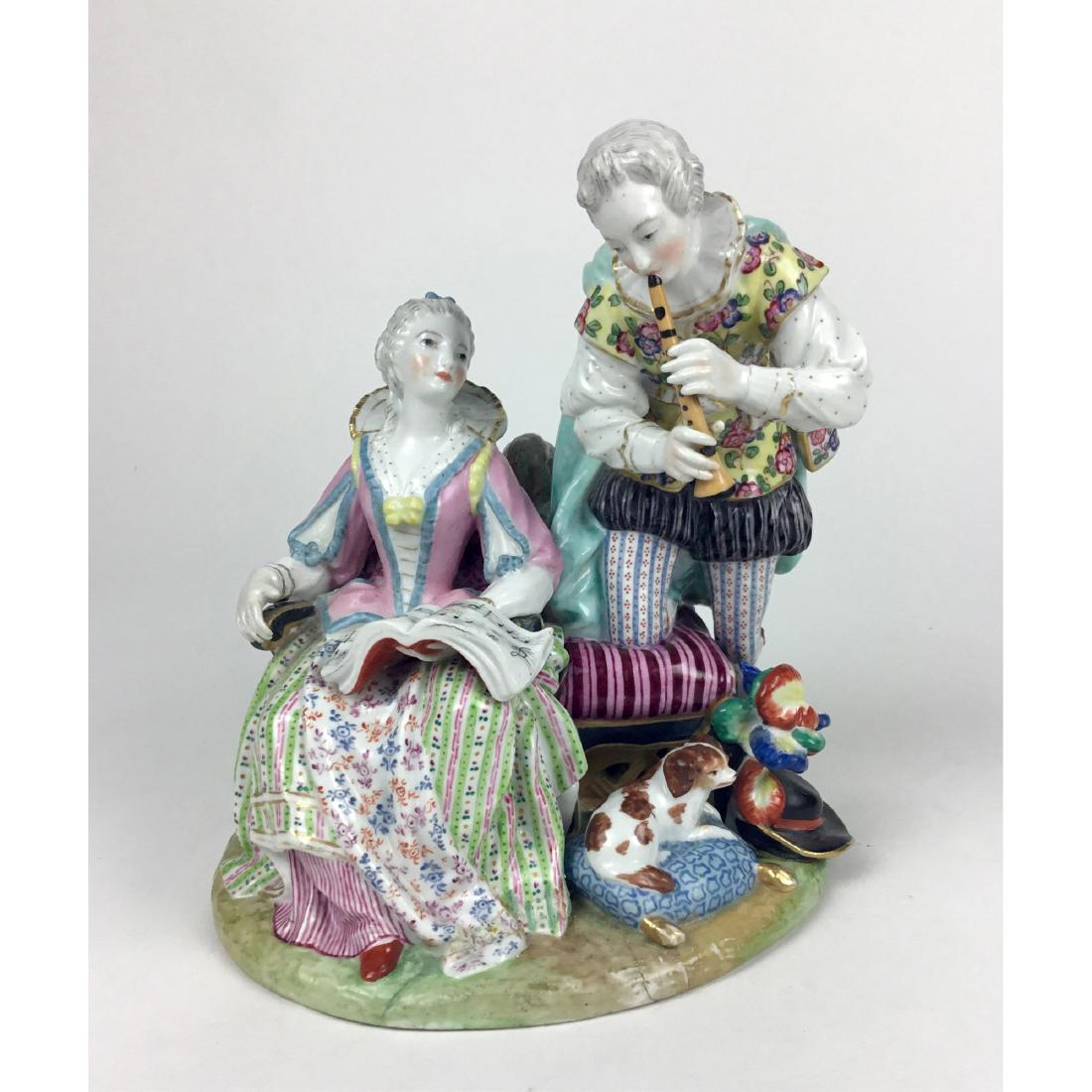 Meissen Group Figurine Musicians Couple (1 of 10)
