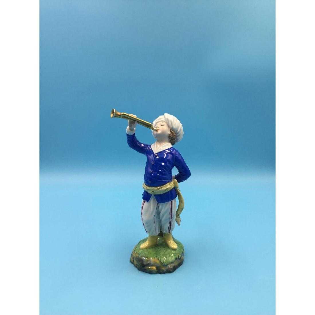 Hochst German Porcelain Figurine Turkish Musician (1 of 5)