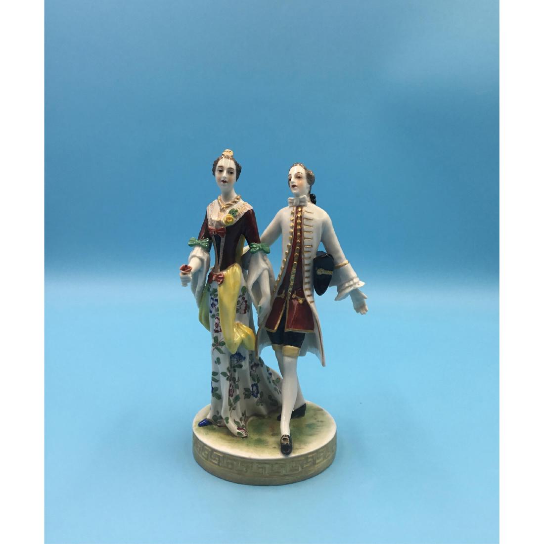 Ludwigsburg 18thC German Porcelain Group Figurine (1 of 6)