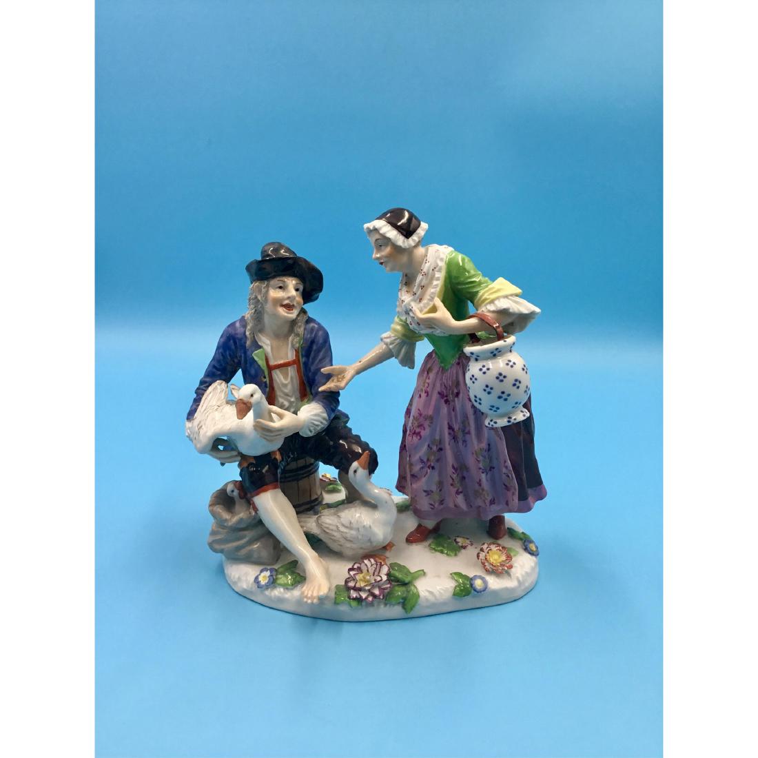 Ludwigsburg 18thC German Porcelain Group Figurine (1 of 5)