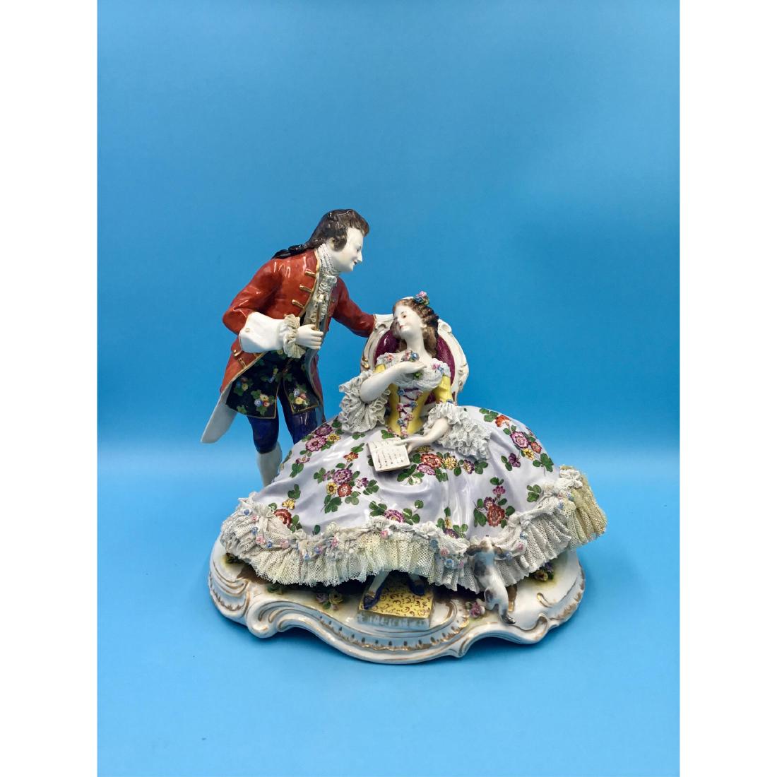 Large Volkstedt German Porcelain Group Figurine (1 of 8)