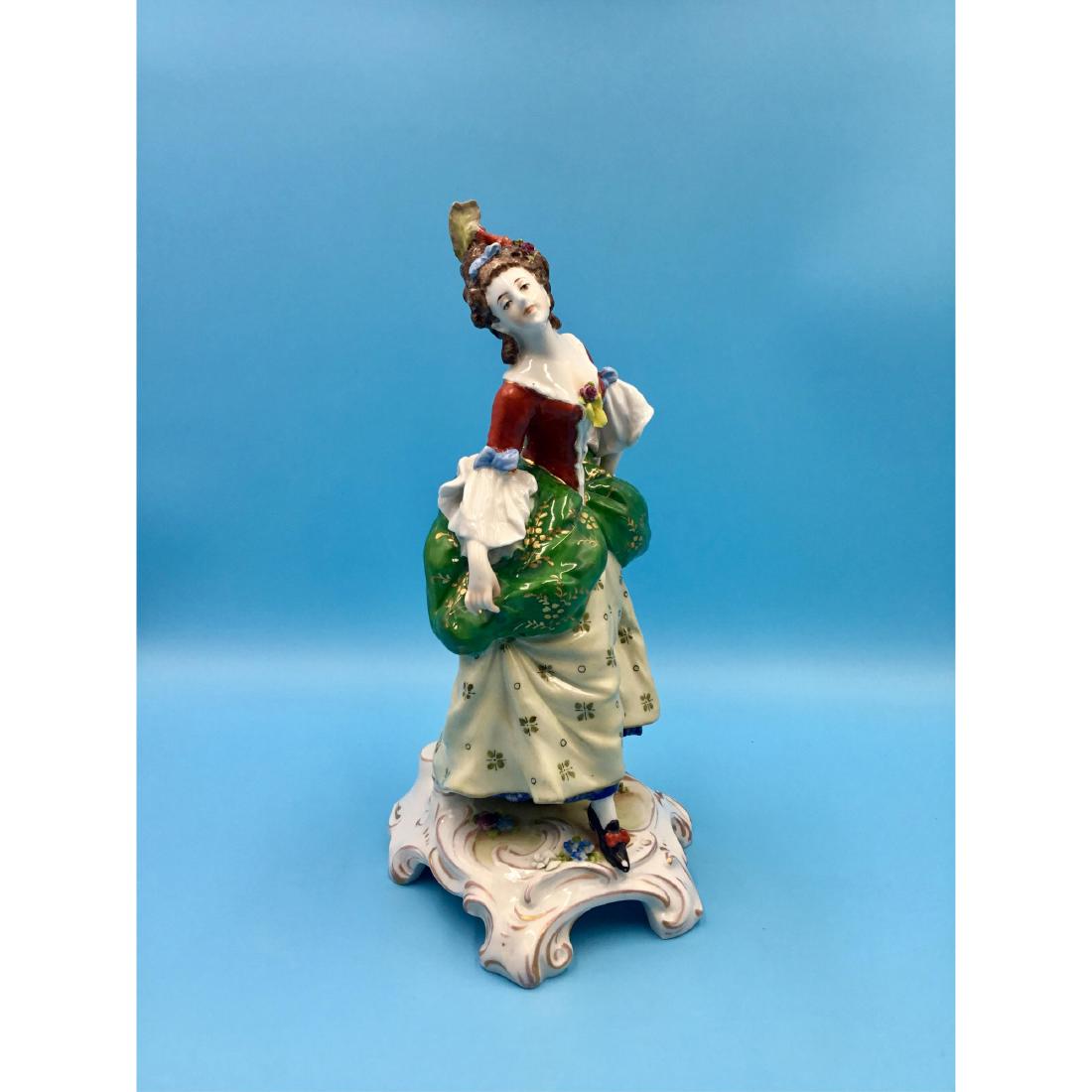 Muller German Porcelain Figurine Lamp Base (1 of 6)