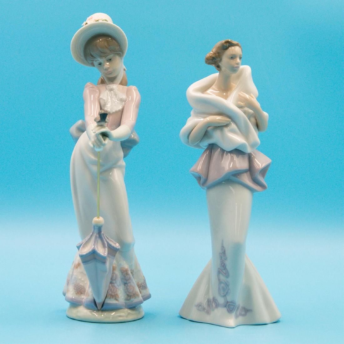 Lladro 2 pcs Garden Song and A Night Out Figurines (1 of 5)