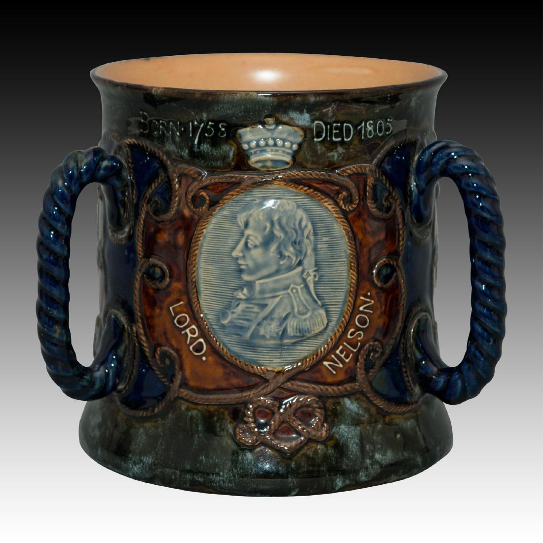 Doulton Lambeth Lord Nelson Stoneware Tyg (1 of 5)