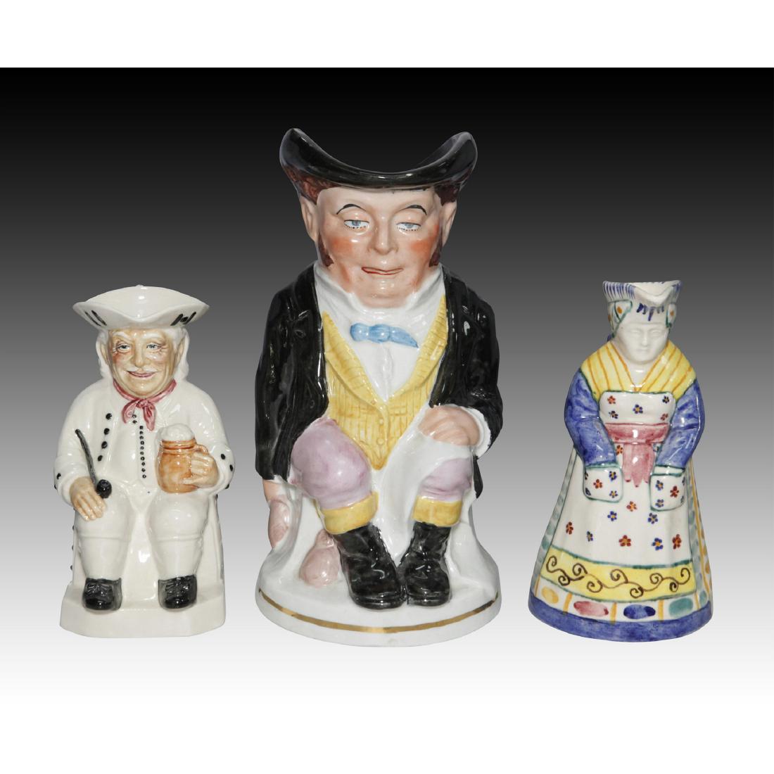 3 Toby Jugs, One Kevin Francis, Two Unknown (1 of 5)