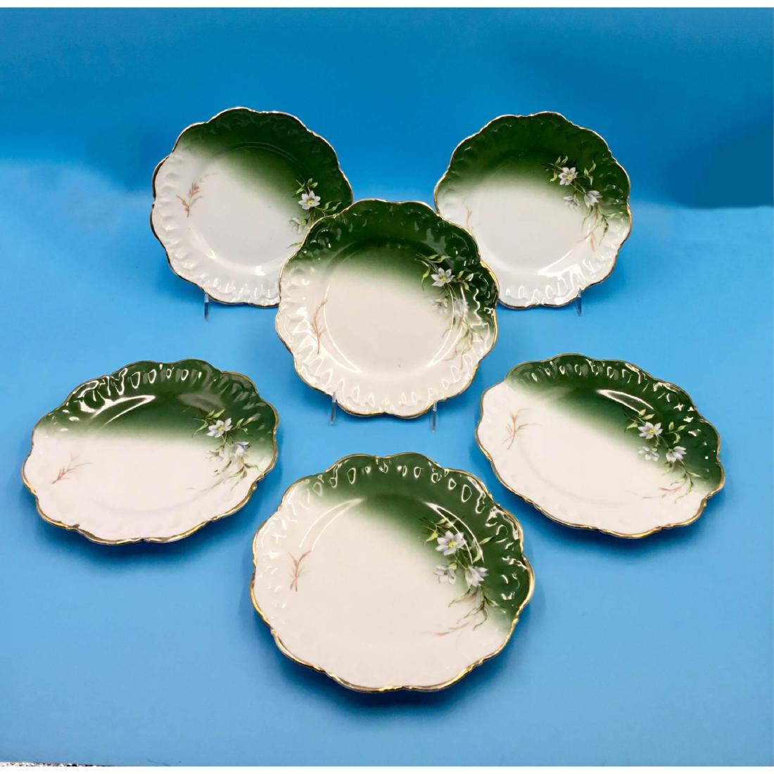 SET OF 6 GARDNER 19thC RUSSIAN PORCELAIN PLATES (1 of 4)