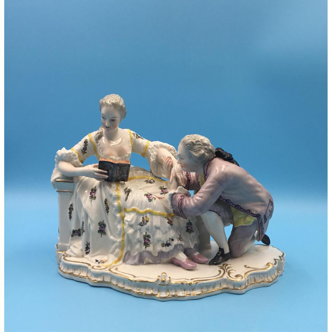 LARGE NYMPHENBURG GERMAN PORCELAIN GROUP (1 of 6)