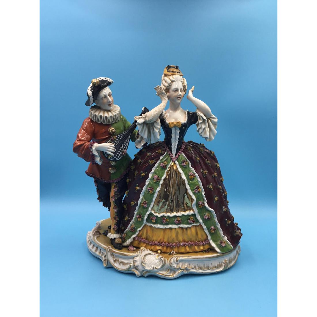 MULLER 19TH CENTURY LARGE GERMAN PORCELAIN GROUP (1 of 7)