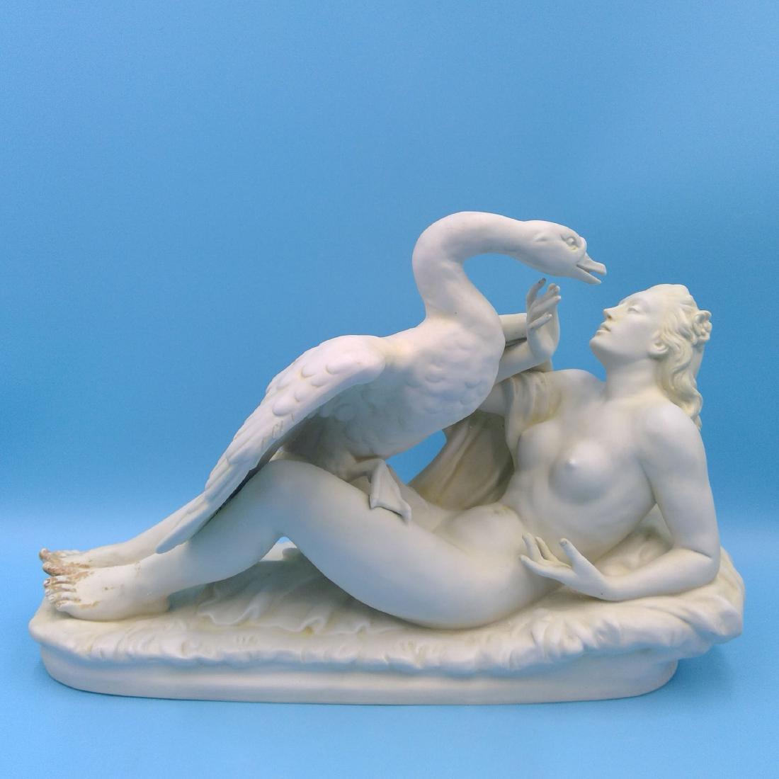 SCHEIBE ALSBACH PORCELAIN SCULPTURE LEDA & SWAN (1 of 7)