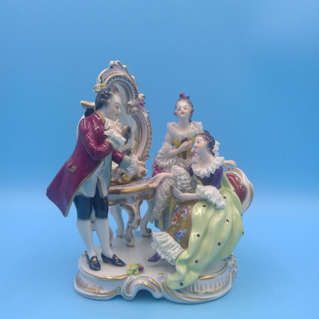 VOLKSTEDT 18thC GERMAN PORCELAIN GROUP FIGURINE (1 of 6)