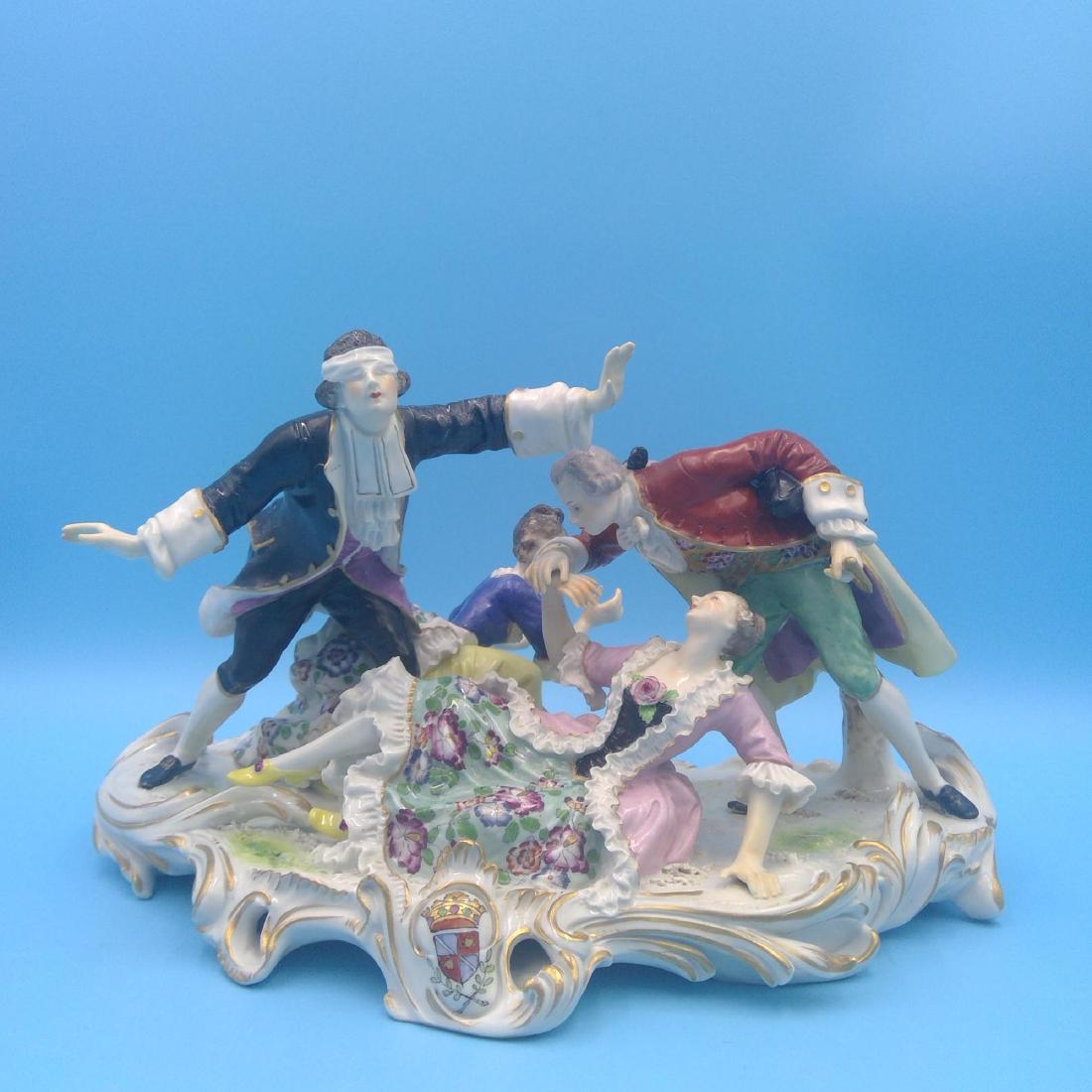 VOLKSTEDT 19thC  LARGE GERMAN PORCELAIN FIGURINE (1 of 6)