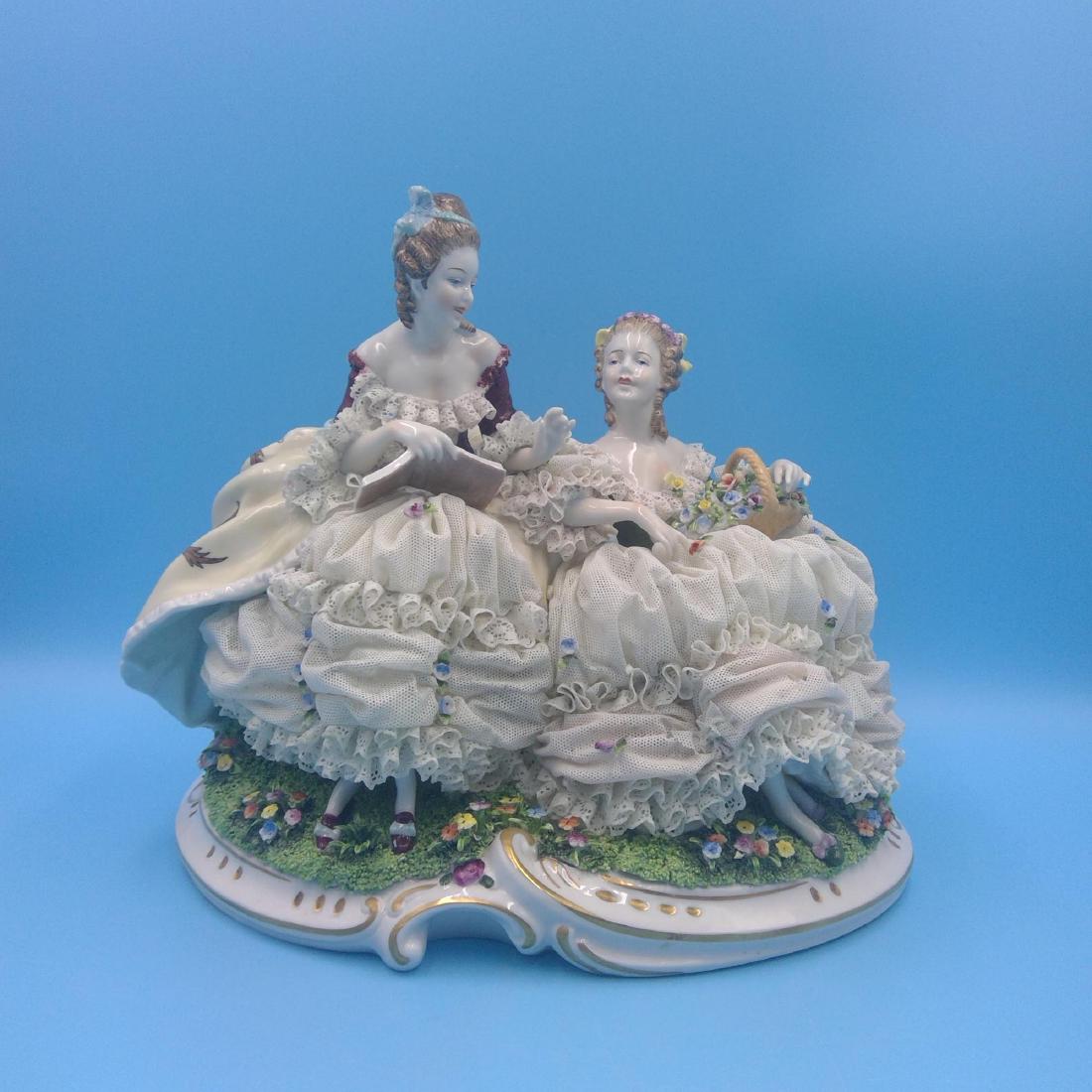 UNTER WEISS BACH LARGE GERMAN PORCELAIN GROUP (1 of 8)