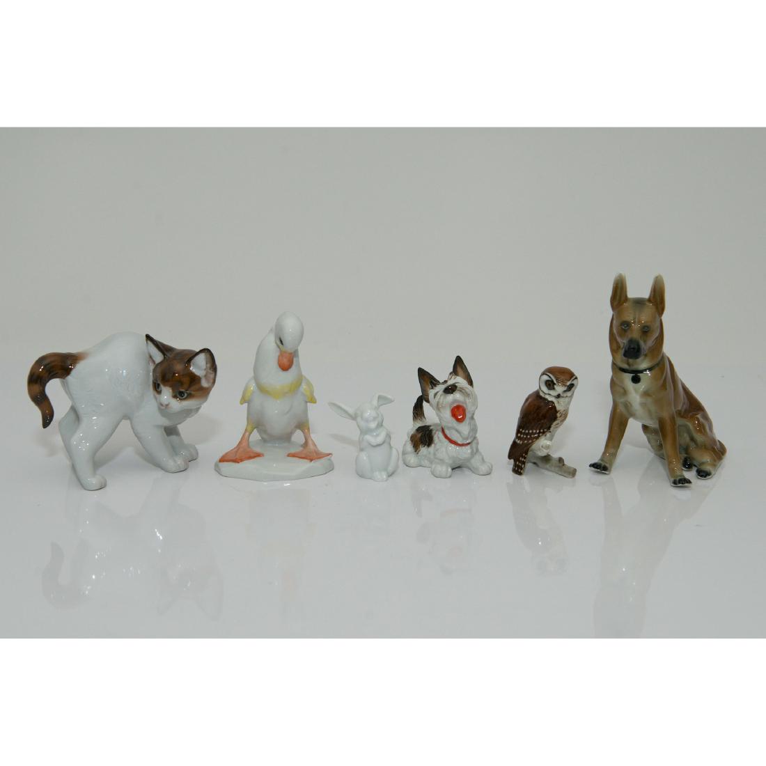 GROUP OF 6 ROSENTHAL HUTSCHENREUTHER ANIMALS (1 of 4)