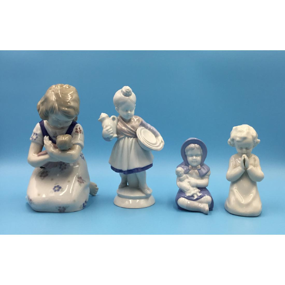 GROUP OF 4 GERMAN PORCELAIN FIGURINES GIRLS (1 of 5)