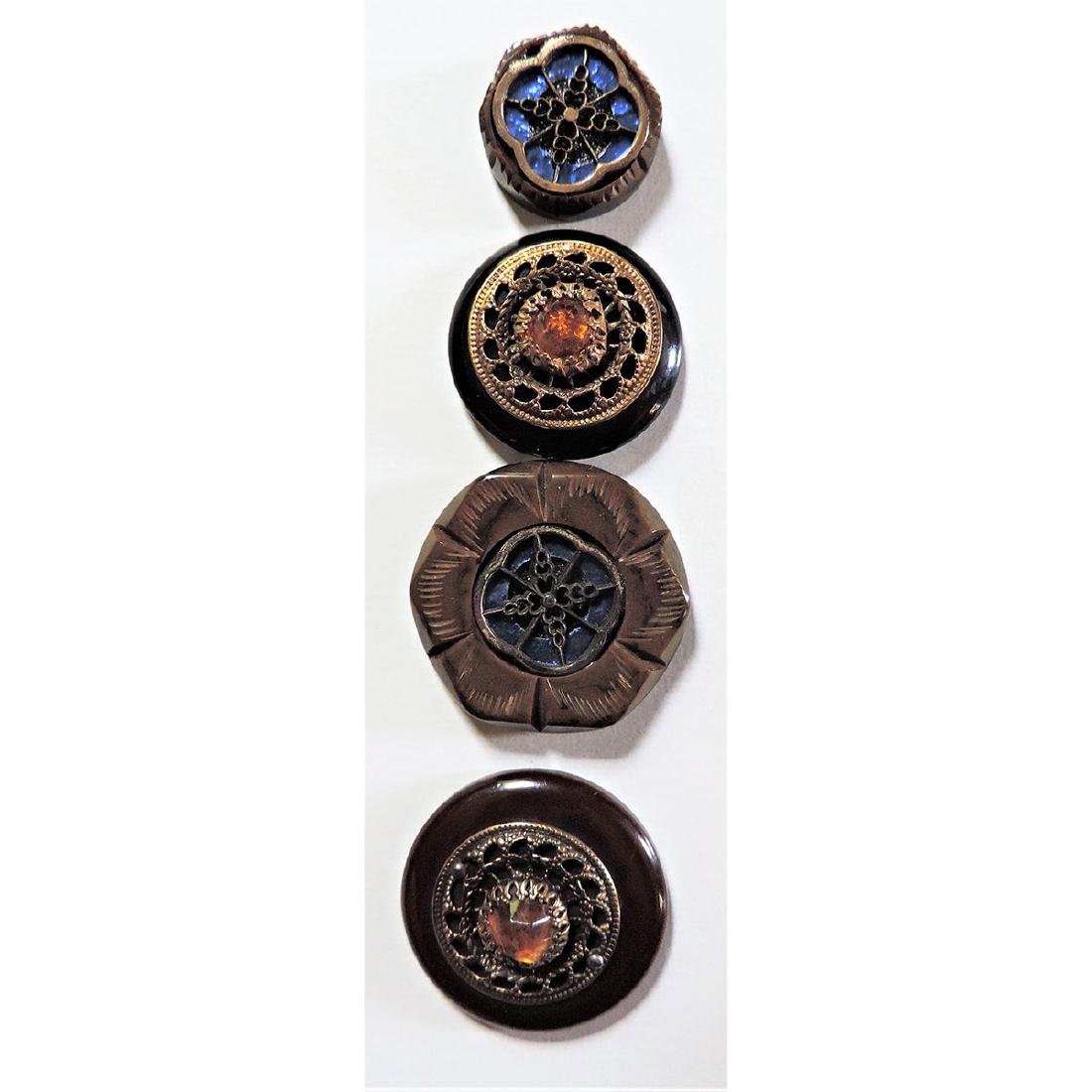 4 REALLY COOL BAKELITE COAT BUTTONS (1 of 5)