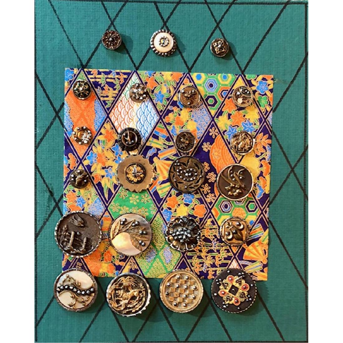 3 CARDS OF S/M/L STEEL CUPS & STEEL TRIM BUTTONS (1 of 8)