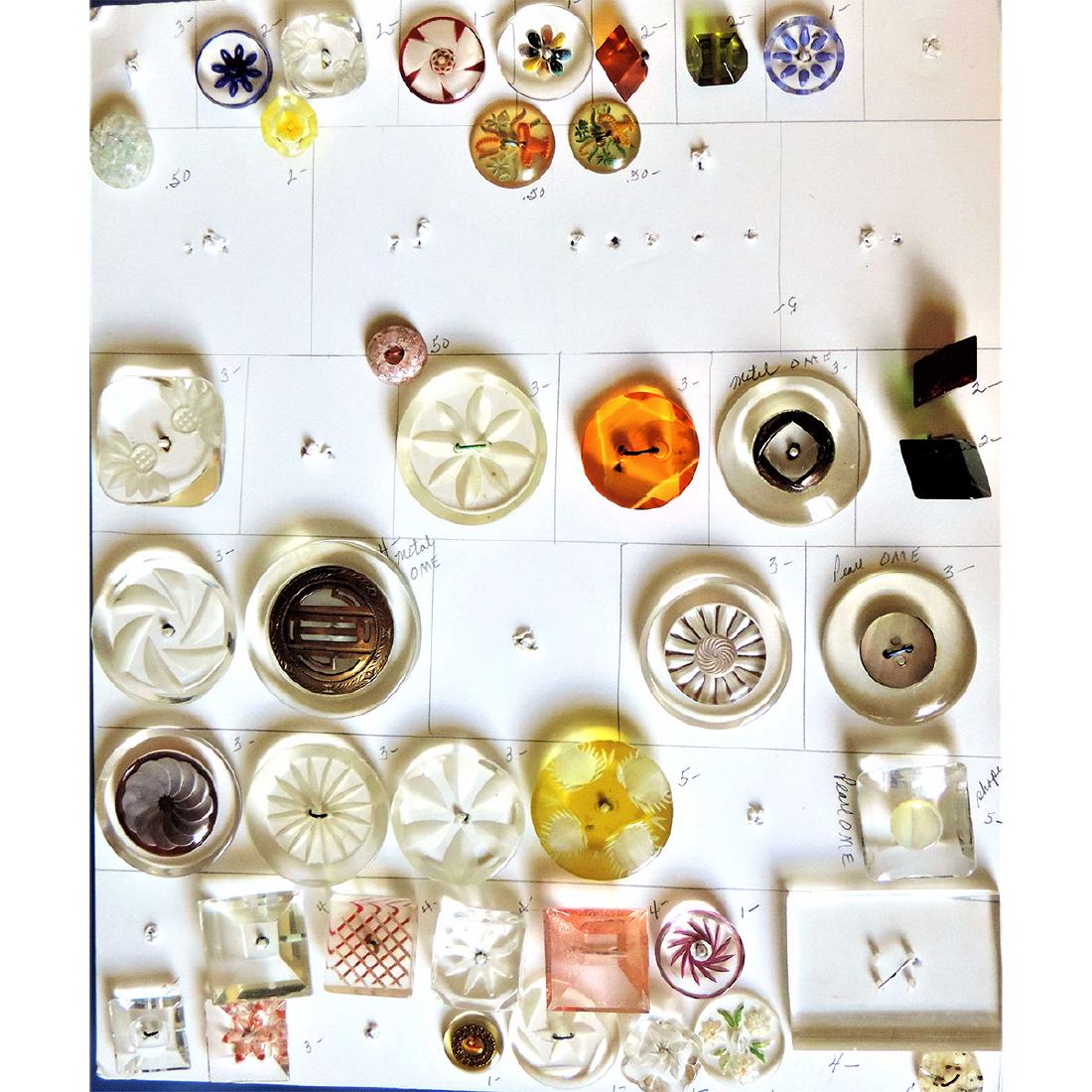 2 CARDS OF LUCITE AND OTHER PLASTICS (1 of 2)