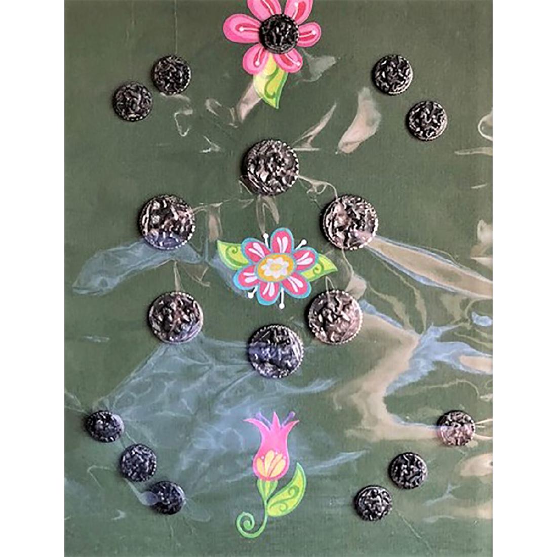 3 CARDS MOSTLY PEWTER BUTTONS INCL CHILDREN (1 of 4)