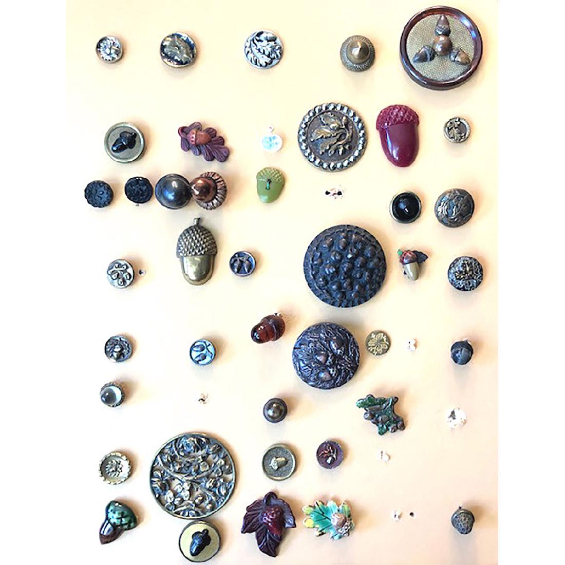 42 SM/MED/LG ACORN BUTTONS IN ASSORTED MATERIALS (1 of 1)