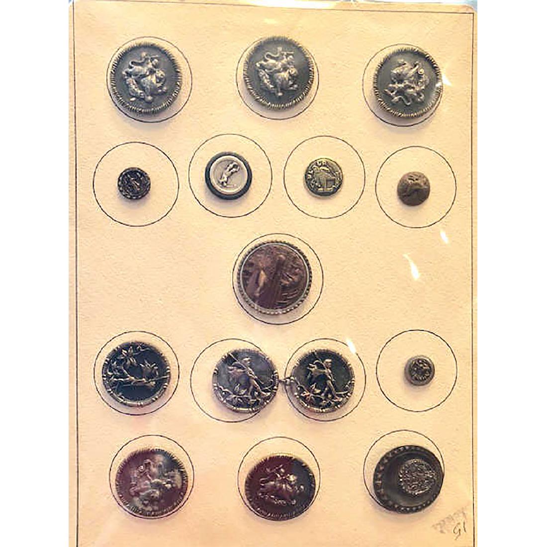 3 CARDS OF PICTURE BUTTONS INCL. CHILDREN (1 of 4)