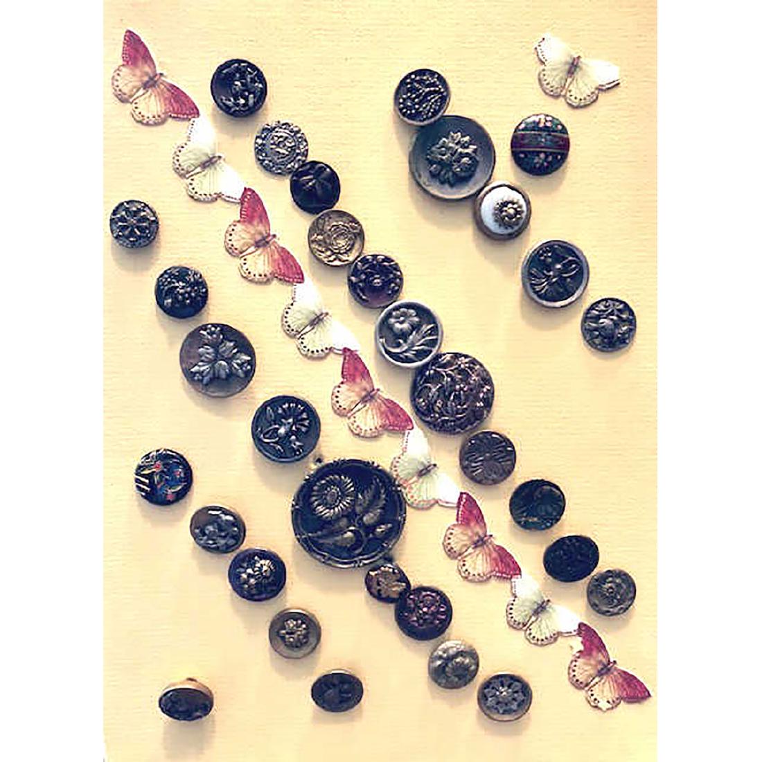 4 CARDS S/M/L MOSTLY PLANT LIFE ASSORTED MATERIALS (1 of 5)